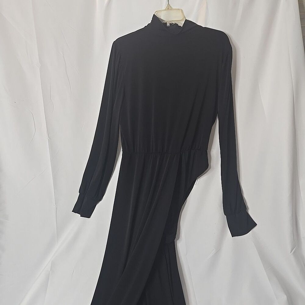 Asymmetrical Maxi Dress Gothic Romper Womens 2x Black Whimsigoth Dark Fairy